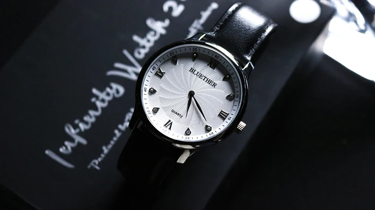 White Silver Часы Infinity Watch V2 от Bluether Magic, Magic Trick, Mentalism Magic, Close Up, Street Magic, Fun, вечерние, иллюзия, трюк - Цвет: White Silver