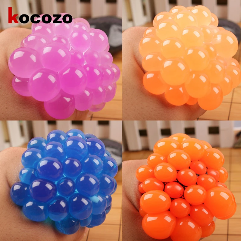 Забавные игрушки 5 см лицо питчер Виноград Мяч аутизм настроение успокаивающий