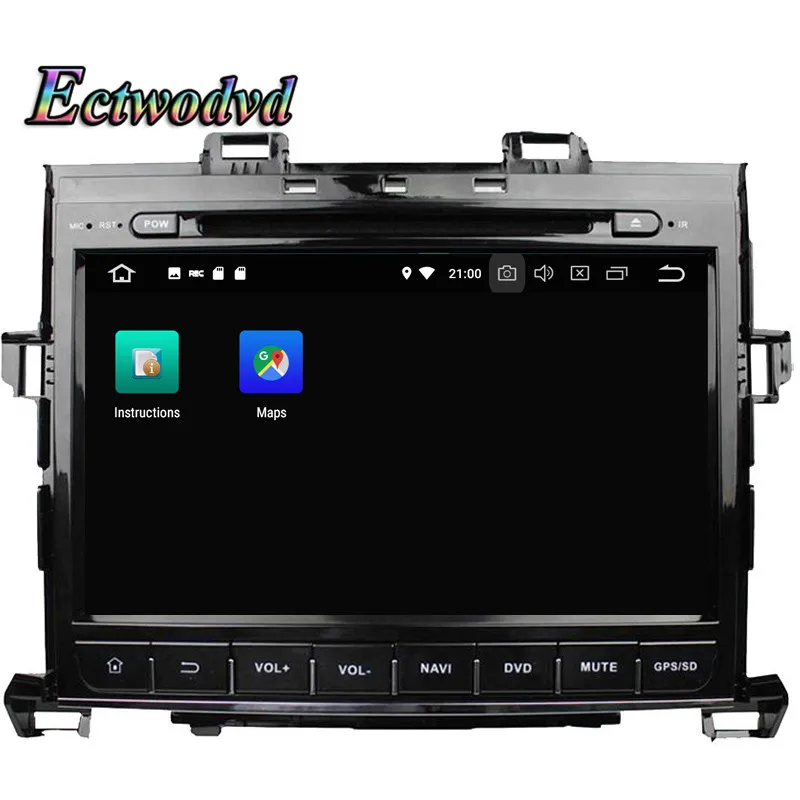 Ectwodvd 4G ram 32G rom Восьмиядерный Android 8 0 автомобильный DVD для Toyota Alphard 2007 2008 2009 2013 Радио