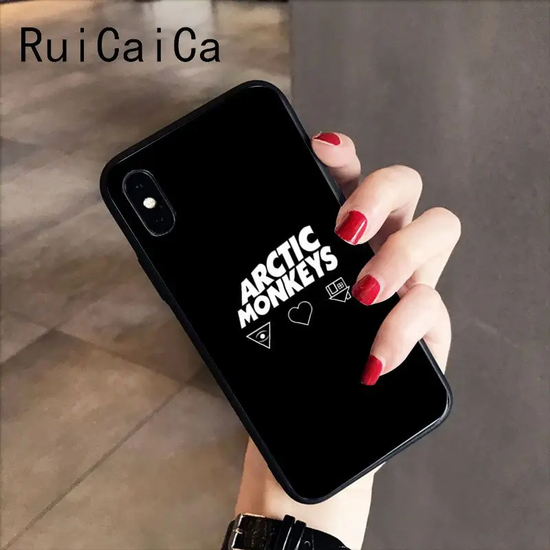 RuiCaiCa a arctic monkeys мягкий черный чехол для телефона iPhone 8 7 6 6S 6Plus X XS MAX 5 5S SE XR 10 Чехол