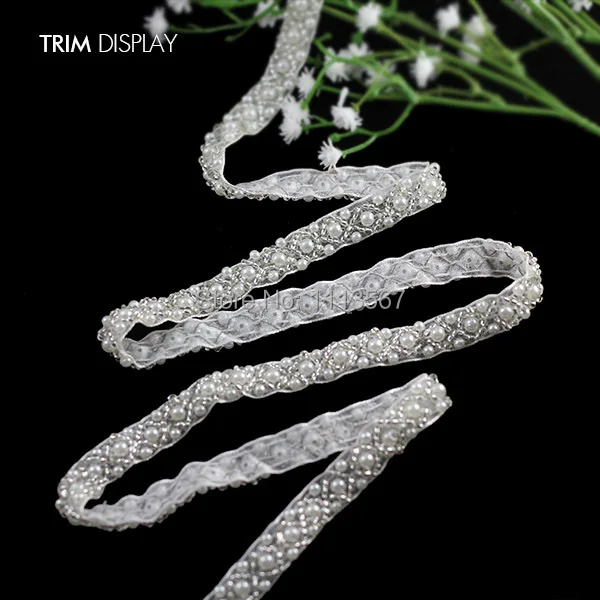 9 ярдов рукоделия искусственный жемчуг вышитая кружевная лента отделка детской