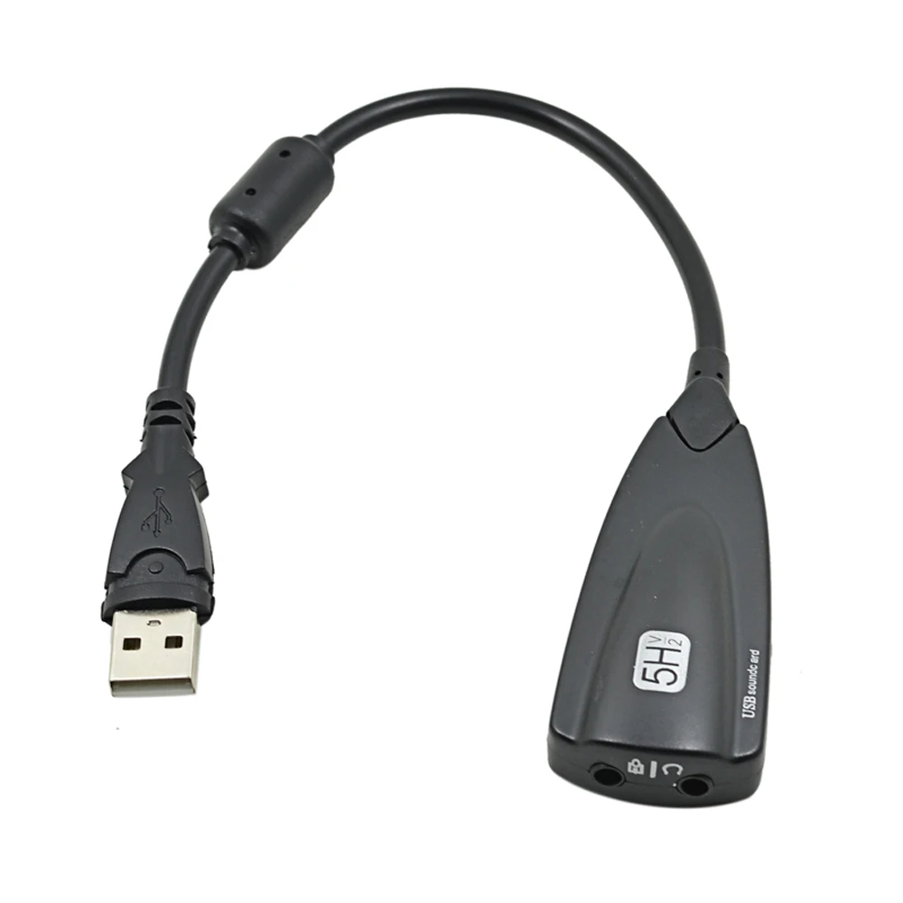Профессиональная Антимагнитная внешняя звуковая карта USB 5HV2 разъем 7 1 3D 3 5 аудио