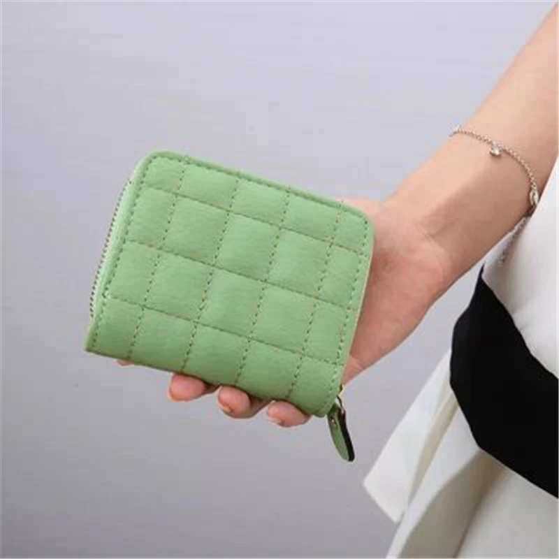 Assez sac Fashion zipper purse Korean version of the cute solid color short change female simple clutch bagCD5038/j | Багаж и сумки