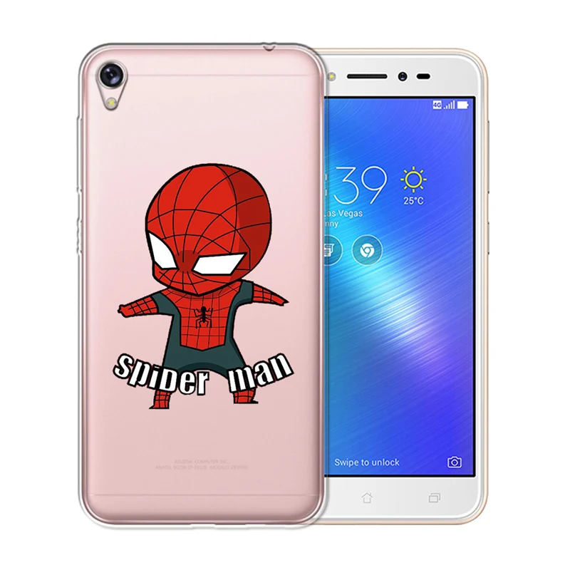 Luxury Soft TPU Silicone For Asus Zenfone Live ZB501KL Max 3 4 Pro M1 ZB602KL ZC520KL ZC520TL Marvel cartoon phone case cover |