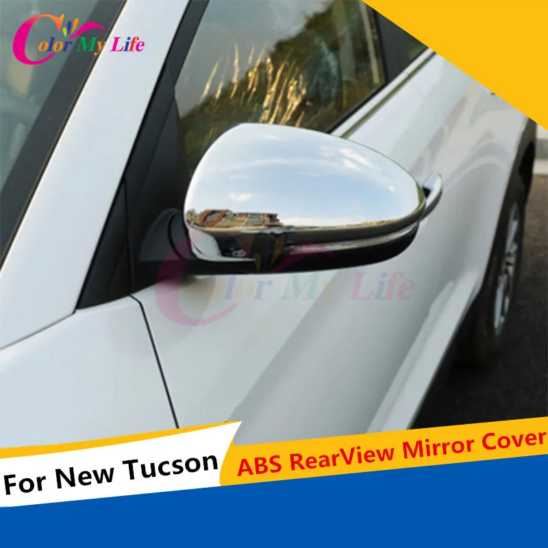 2 шт./компл. ABS хромированные Зеркало заднего вида Защитная крышка наклейка на