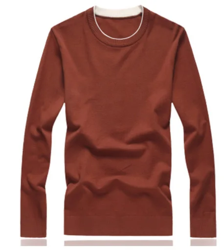 9881 orange LONMMY Плюс Размер 7XL 8XL вязаный пуловер Мужской прямой длинный повседневный мужской свитер, пуловер свитер с круглым вырезом мужской свободный зима - Цвет: 9881 orange
