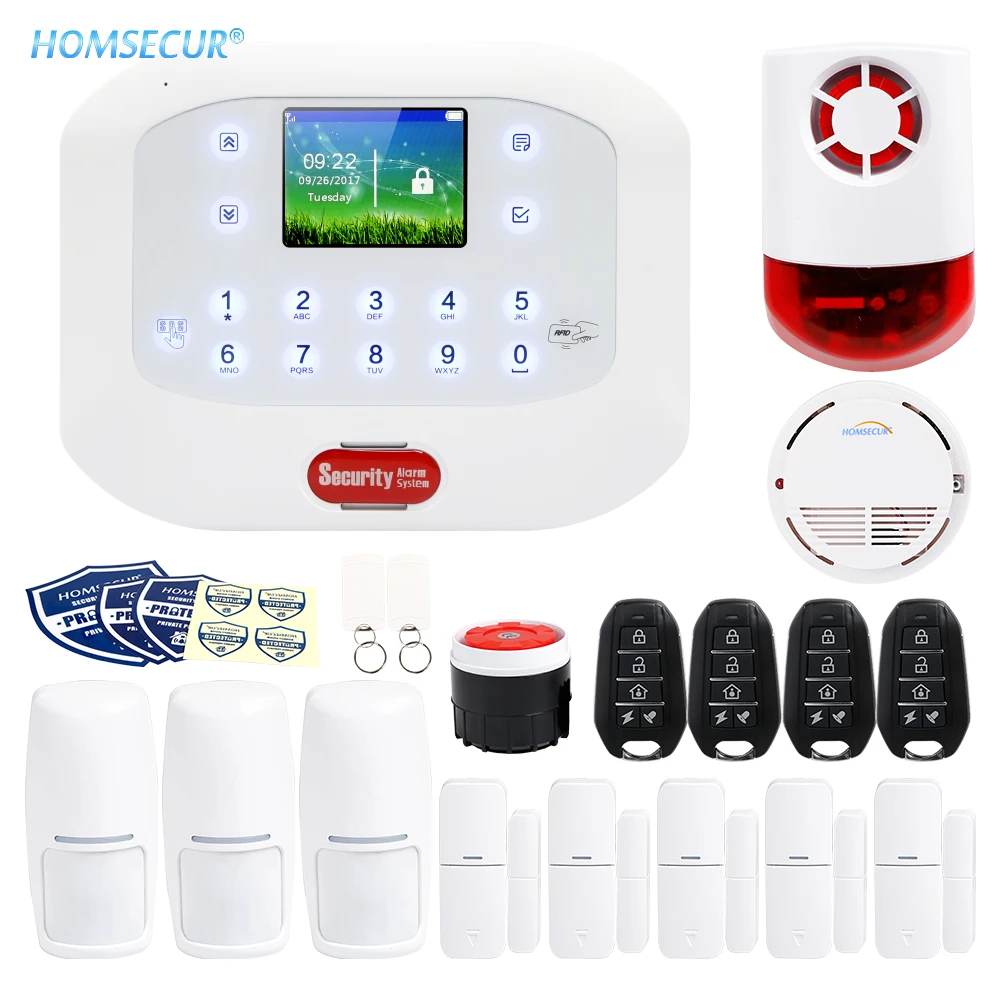 HOMSECUR беспроводный GSM стационарная ЖК SMS автоматическая система охранной