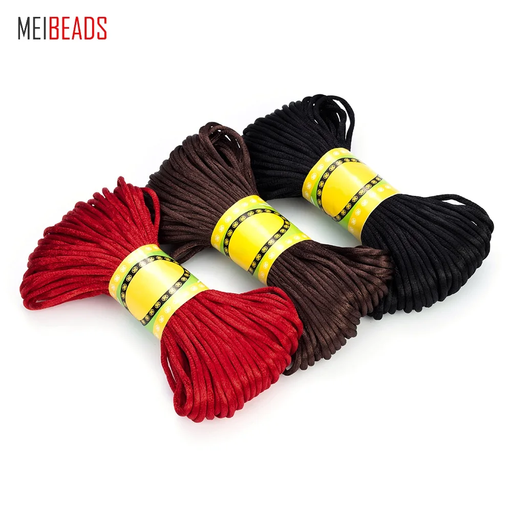 MEIBEADS 1 упак./лот около 20 м три цвета на выбор диаметр 3 мм сделай сам браслет