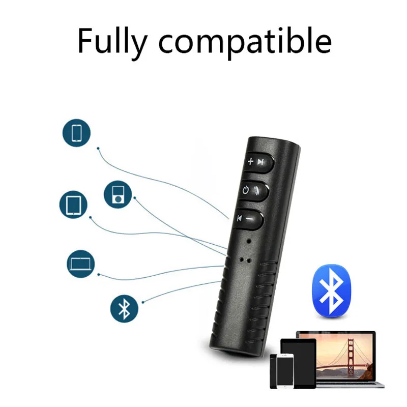Мини беспроводной аудио приемник портативный Bluetooth адаптер динамик 3 5 мм AUX Handsfree
