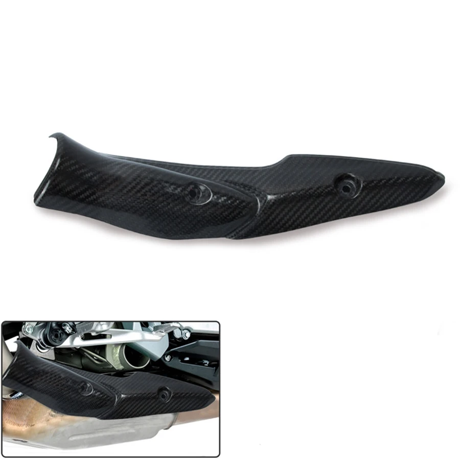 

Выхлопная система мотоцикла, противоожоговая оболочка из углеродного волокна, тепловая оболочка, защита для Kawasaki Z900 2017-2019