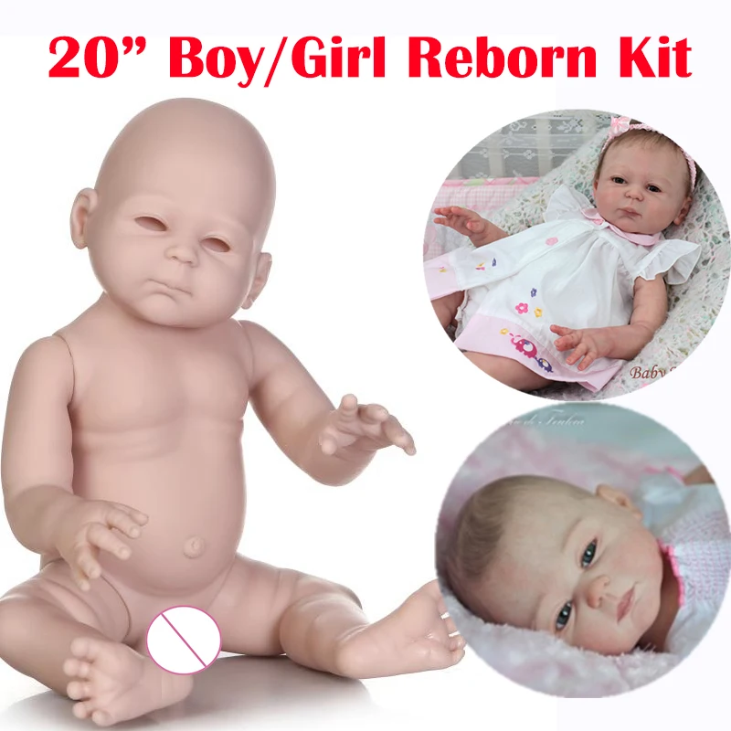 20 &quotнабор reborn для мальчиков и девочек полный винил силикон детские куклы
