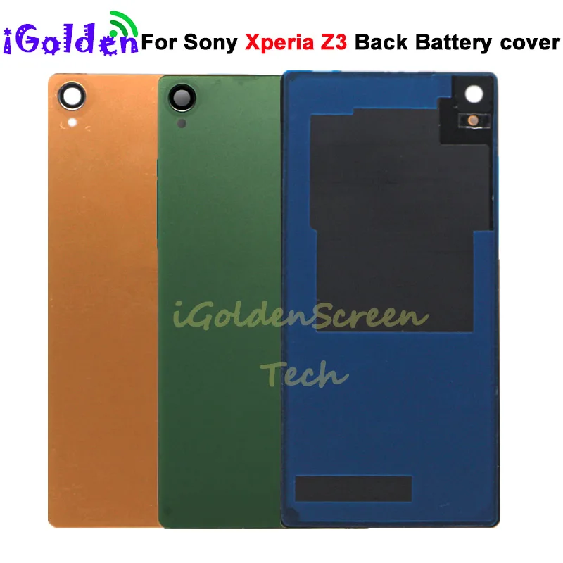 Задняя крышка батарейного отсека для Sony Xperia Z3 D6603 D6653 стеклянный сменный Корпус