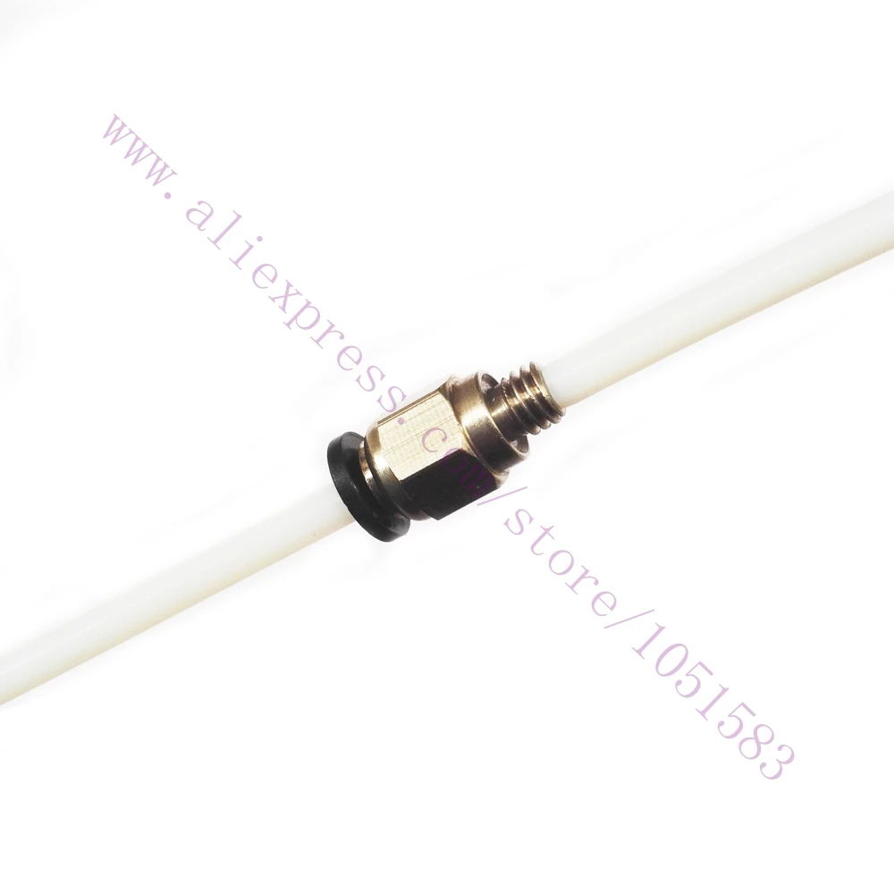 5 шт. охватывающая втулка пневматические соединители PC4-M6 для OD 4 мм PTFE трубка