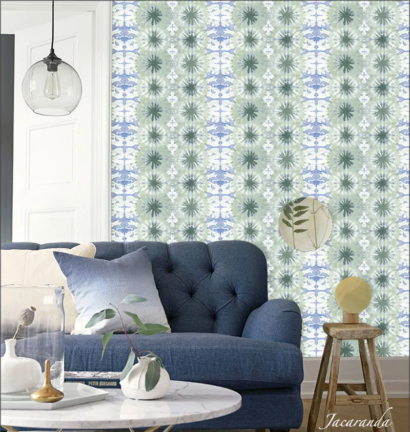 Современный геометрический настенный бумажный рулон волна полосатая настенная