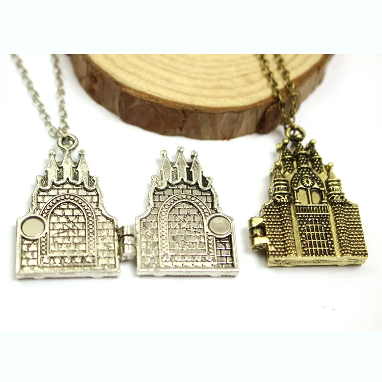 Волшебник школа ведьмастера и волшебный замок модель медальон ожерелье на