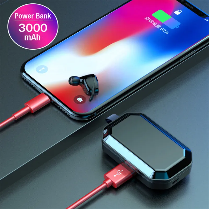 Bluetooth 5 0 TWS наушники X6 Hi Fi стереозвук с микрофоном громкая связь шумоподавление