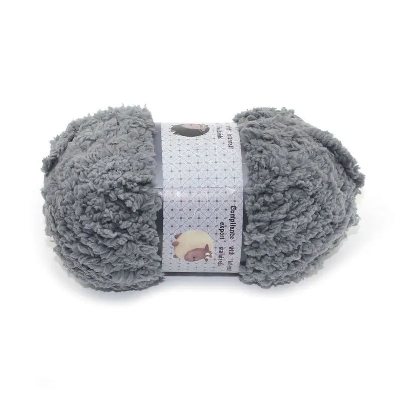 

Colors Soft Plush Velvet Yarn Knitwear Craft Scarf Hat Gloves Knitting Ball Yarn