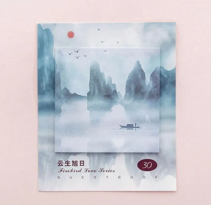 yun-sheng Фламинго красочная Ландшафтная серия клейкие стикеры для заметок наклейка Скрапбукинг дневник планировщик, блокнот для заметок канцелярские товары школьные принадлежности - Цвет: yun-sheng