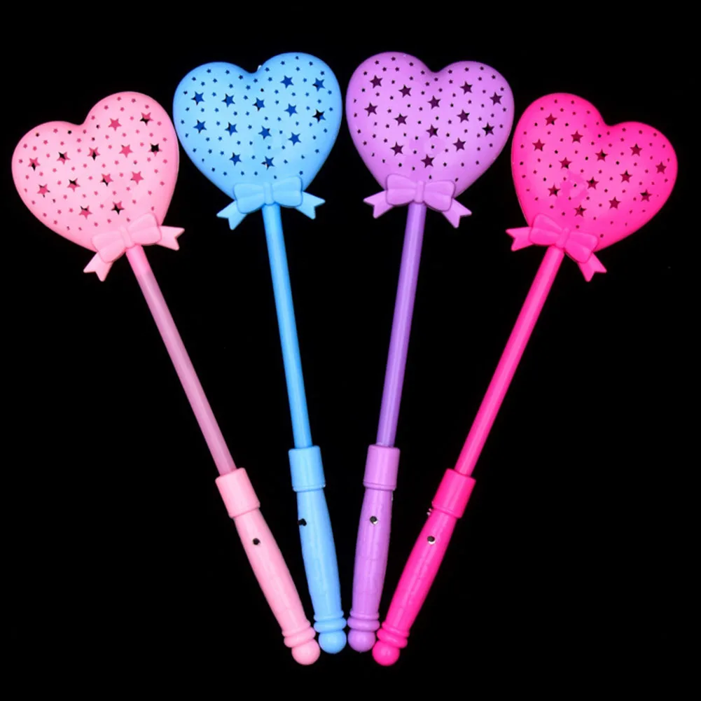 Светящаяся волшебная палочка вечерние мерцающий свет Led Scepter сердце новинка