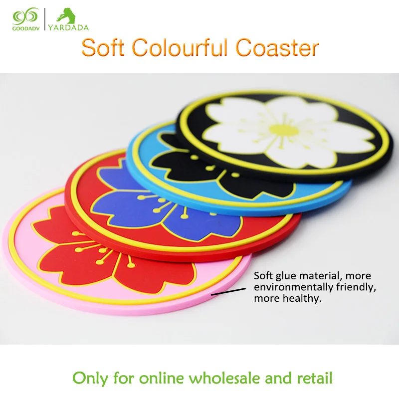 1pc Silicone mat Japanese Accessories Sakura Bowl Drink Pads Heat Resistant Tableware Mug Coasters | Дом и сад