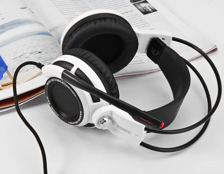 Somic G941 7.1 Virtual Surround Sound Gaming Headset USB Vibration Game Headphone LED Light with Microphone for Computer pc Game