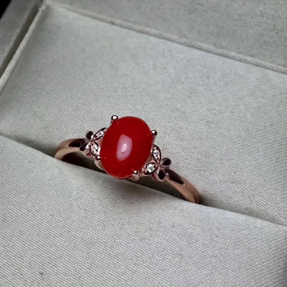 Женское кольцо из серебра 925 пробы 6 х8 мм|fine jewelry|gemstone jewelrygemstone rings silver |
