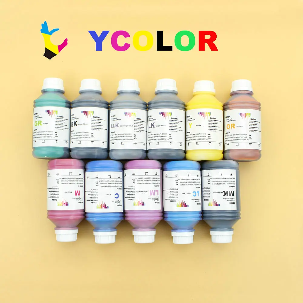 DGYCJLFP 500 мл универсальные красящие чернила для Epson Stylus Pro 4900 4910 7900 9900 7910 9910