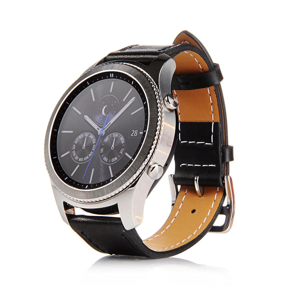 Ремешок для часов Samsung Galaxy кожаный ремешок Gear S3 с быстрой съемкой 22 мм 46 мм|watch band