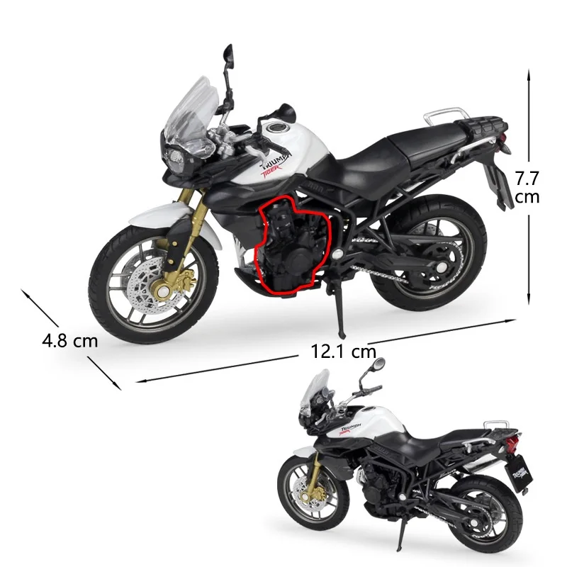 Литая модель мотоцикла Welly TRIUMPH Tiger 800 1:18| |