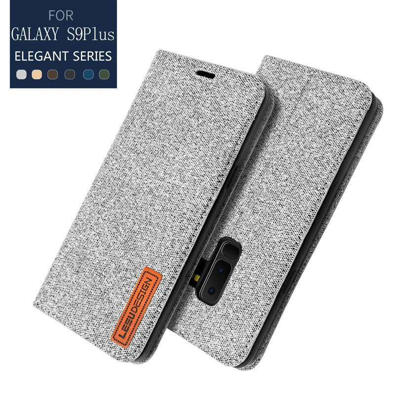 Vpower откидной Джинсовый чехол для samsung Galaxy S9 Plus кошелек с подставкой + роскошный