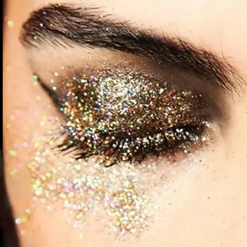 Цвета блестит Водонепроницаемый палитра теней этап составляют флэш глаз Makup