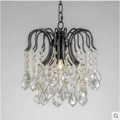 L American Hall chandelier corridor crystal European simple restaurant dining table single head lamp led | Лампы и освещение
