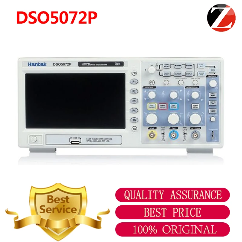 Hantek DSO5072P Digital Portable Oscilloscope 2Channels 70MHz 1GSa/s Real Time Sampling Rate DSO 5072P Oscillograph | Инструменты