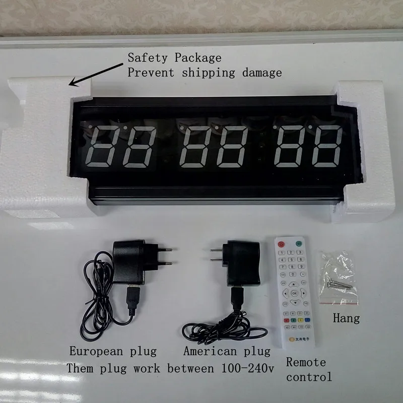Большой дистанционный 3D светодио дный светодиодный цифровой Nixie настенные часы