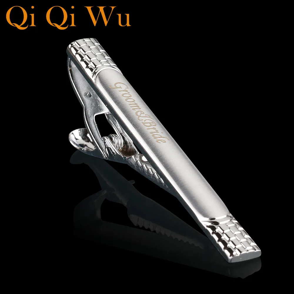 Персонализированные пользовательские имени зажим для галстука мужские подарки