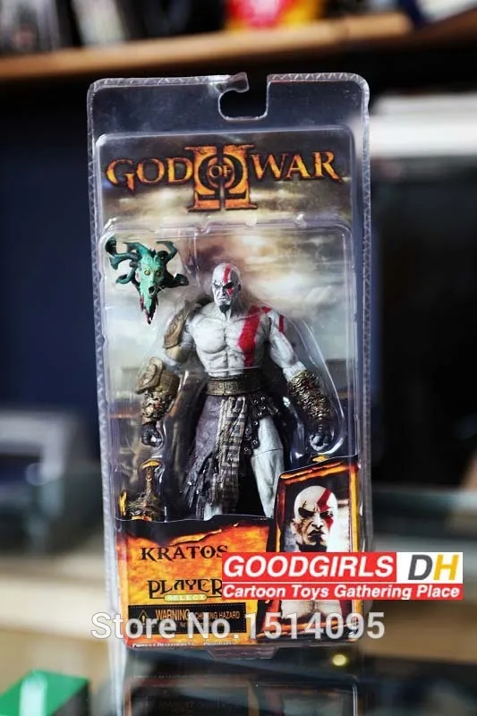 7," God of War NECA God of War Кратос из золотого флиса в доспехах с головой Медузы ПВХ фигурка коллекция GW006