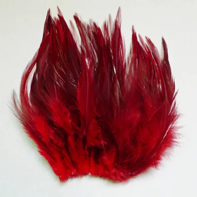 Red 50/100 шт 13 Цветов петушиные перья 4-6 ''/, на стопу длиной от 10 до 15 см цыпленок фазана поделки из перьев для шляпа/вечерние Маска Украшения шлейфа - Цвет: Red