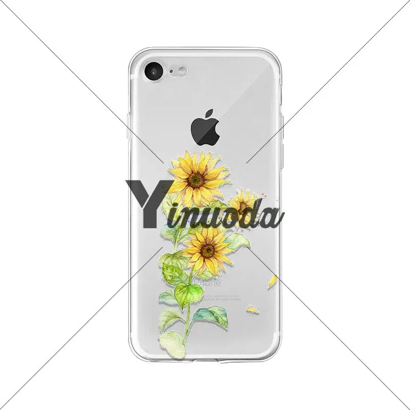 Мягкий силиконовый прозрачный чехол Yinuoda для iPhone 8 7 6 6S Plus 5 5S SE XR X XS