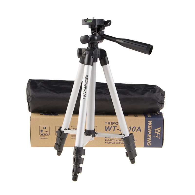 Штатив WEIFENG WT3110A с 3 сторонней головкой для Nikon D7100 D90 D3100 DSLR Sony NEX 5N A7S Canon 650D 70D 600D|tripod