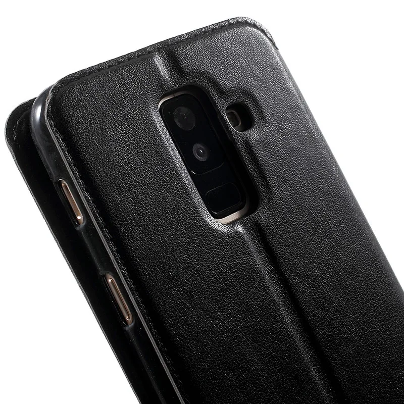 Для Galaxy A6 Plus рев Корея окном View благородный кожа сотовый телефон Обложка для samsung