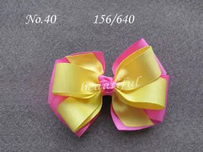 

Free Shipping 18 pcs/lot) 4 inch Grosgrain Ribbon Hair Bows WITH Clip Baby Girl Pinwheel HairBows//Hair Pins Accessories