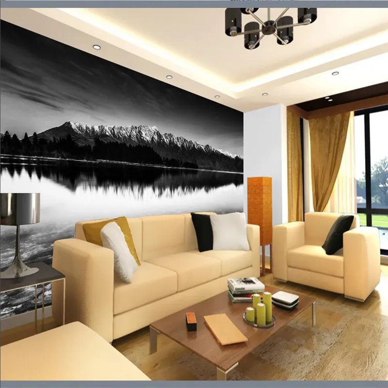 3d обои для фотосъемки с изображением снежного горного озера Современные