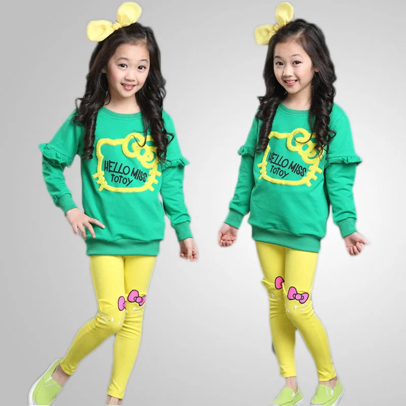 Красивая одежда для маленьких девочек новый весенне-осенний костюм Повседневный