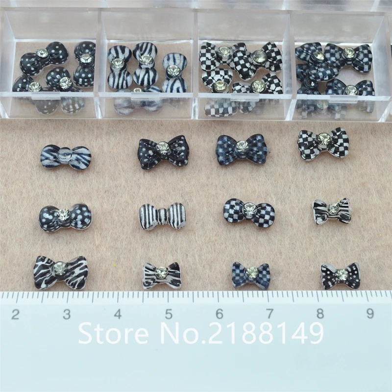 Аксессуары для дизайна ногтей 60 шт. бантик блестящие стразы принадлежности
