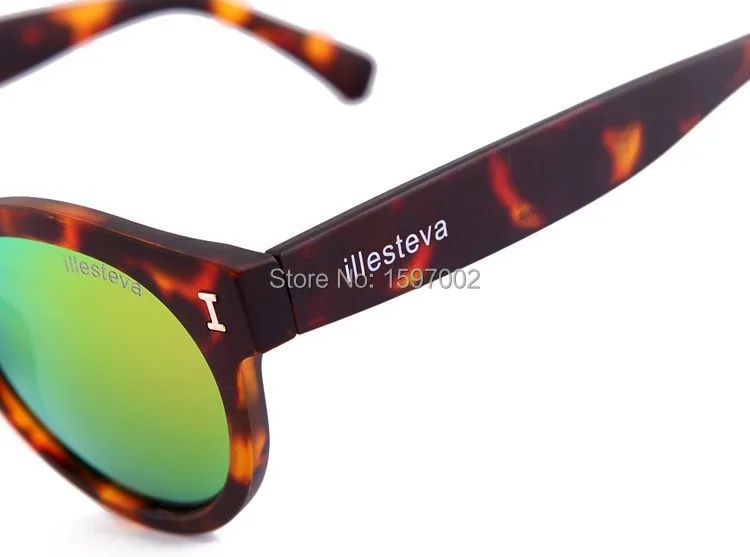 2015 New Brazil illesteva coating sunglasses women brand designer round sun glasses mirror eyewear men oculos de sol Feminino | Аксессуары