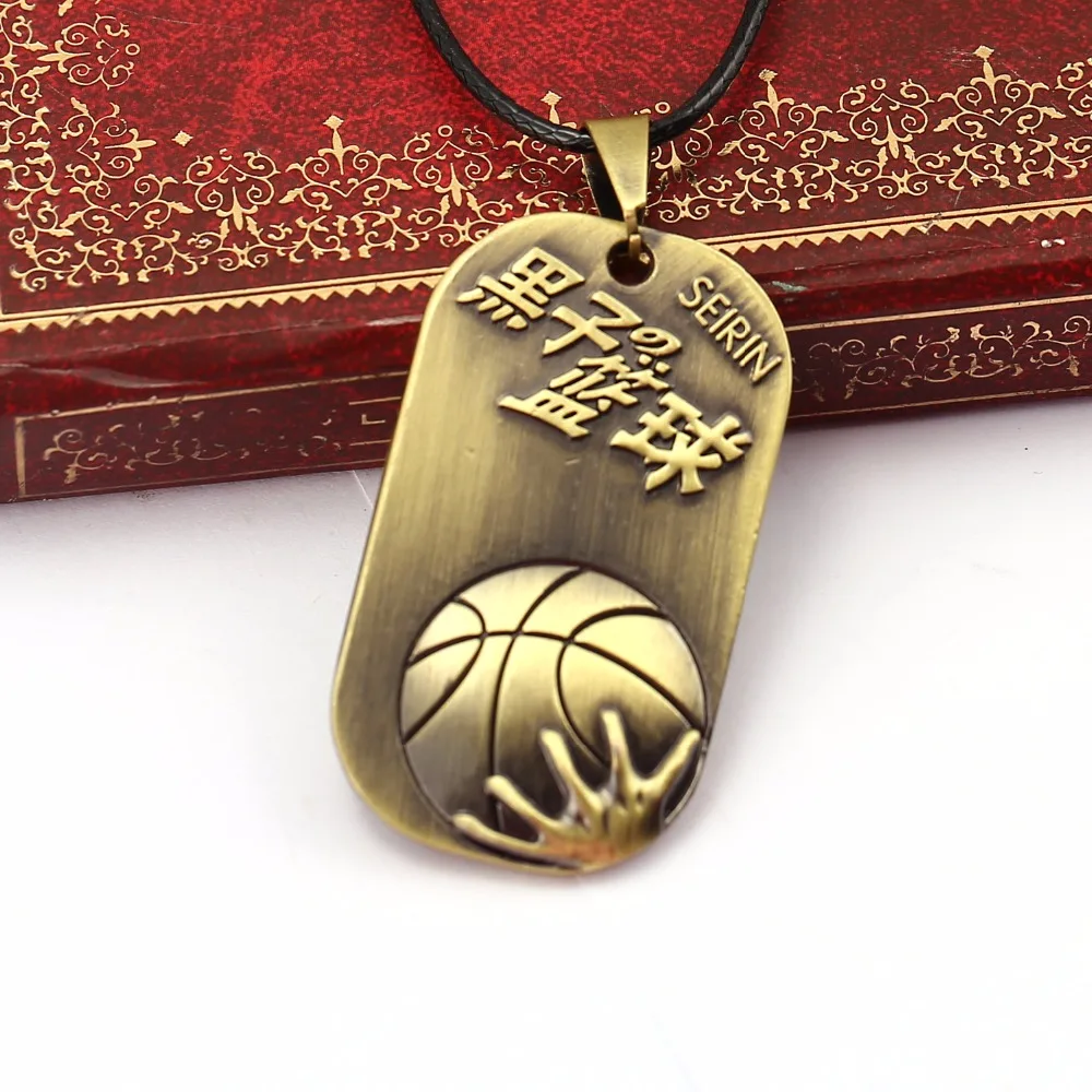 HSIC JEWELRY Аниме Kuroko Tetsuya кулон с биркой для собак мужчин винтажный Бронзовый