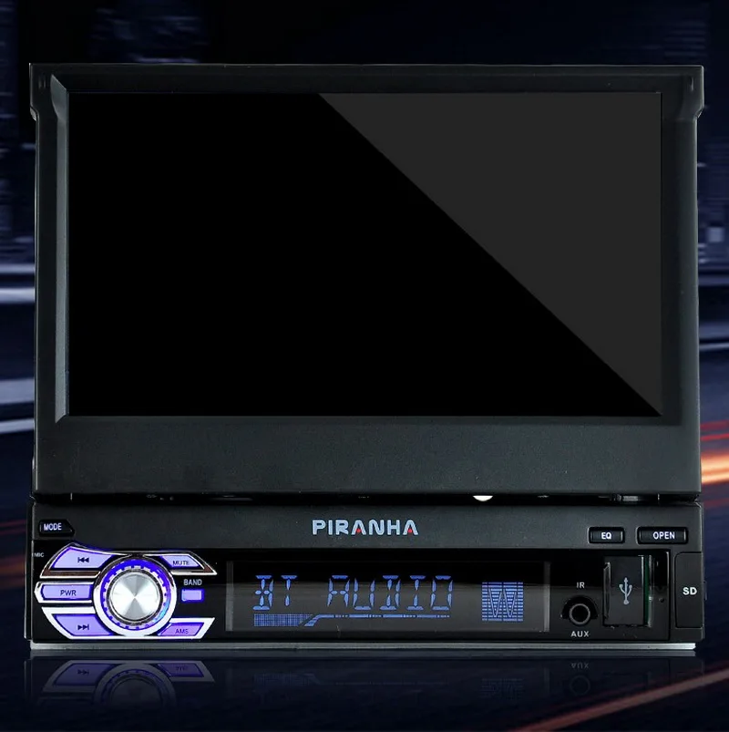 7 дюймов Зеркало Ссылка автомобиля Радио 1 DIN в тире стерео FM/Aux/USB/TF/bluetooth/сенсорный экран MP5 MP4 плеер 3 языка
