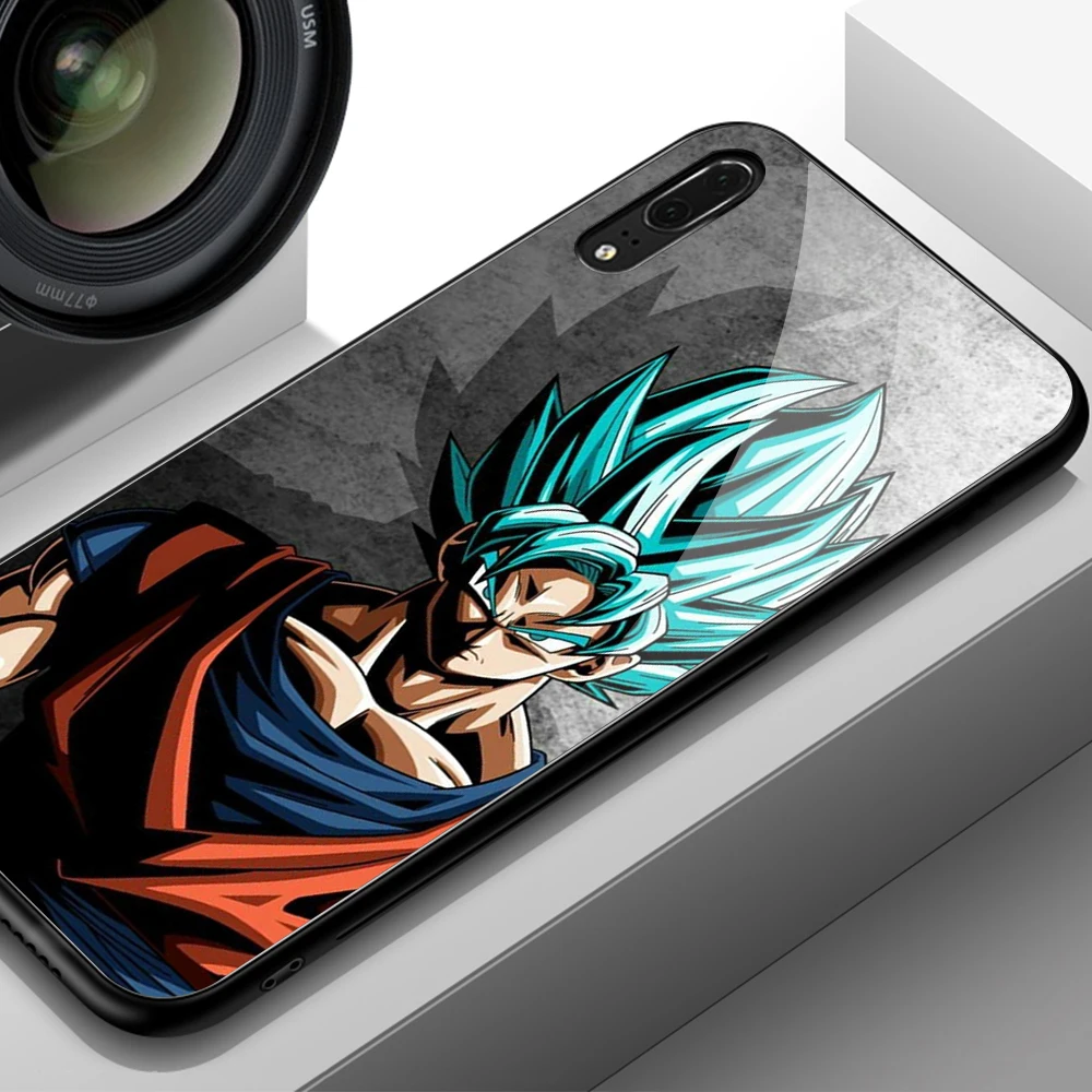 Для huawei P20 Lite чехол Dragon Ball Супер Saiyan чехол из закаленного стекла для huawei mate 9 10 Pro P10 P20 P30 Honor 10 Play Note 10