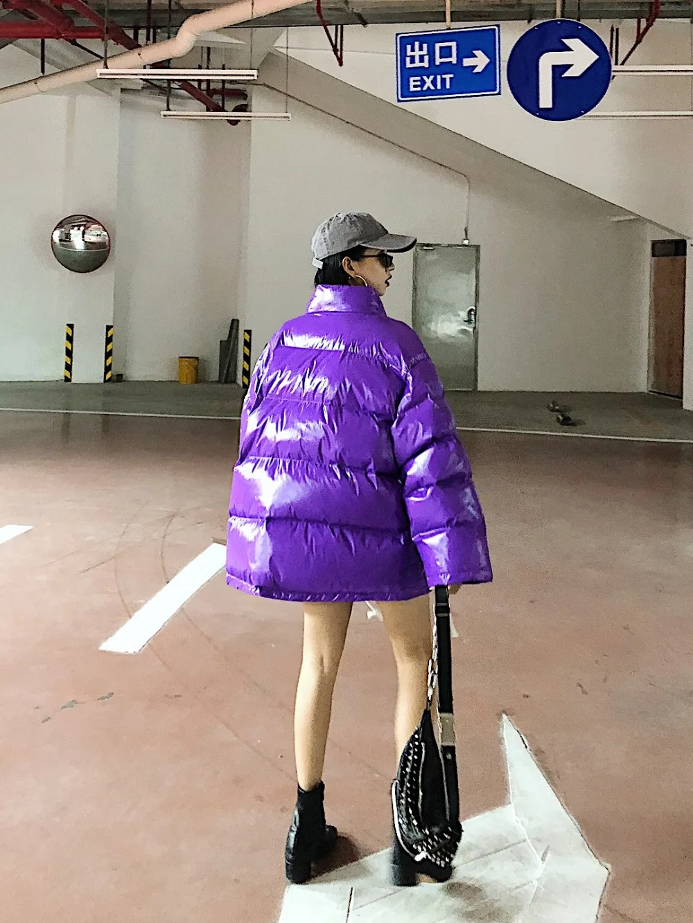 Уличная Harajuku стоячий воротник утолщенные буквы 2018 зима новый стиль мужские и