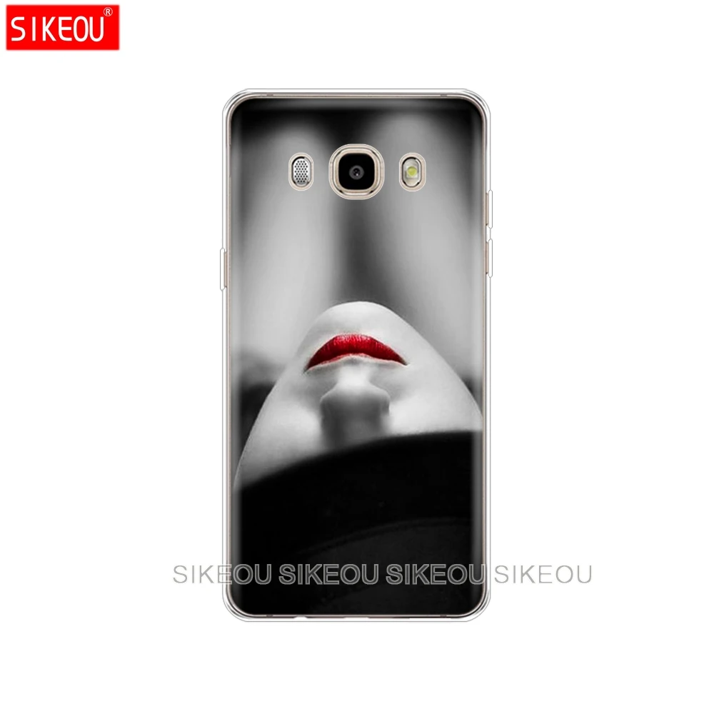 Силиконовый чехол для телефона Samsung Galaxy J1 J2 J3 J5 J7 MINI 2016 2015 prime Red Sexy Lips girl Luxury Korea